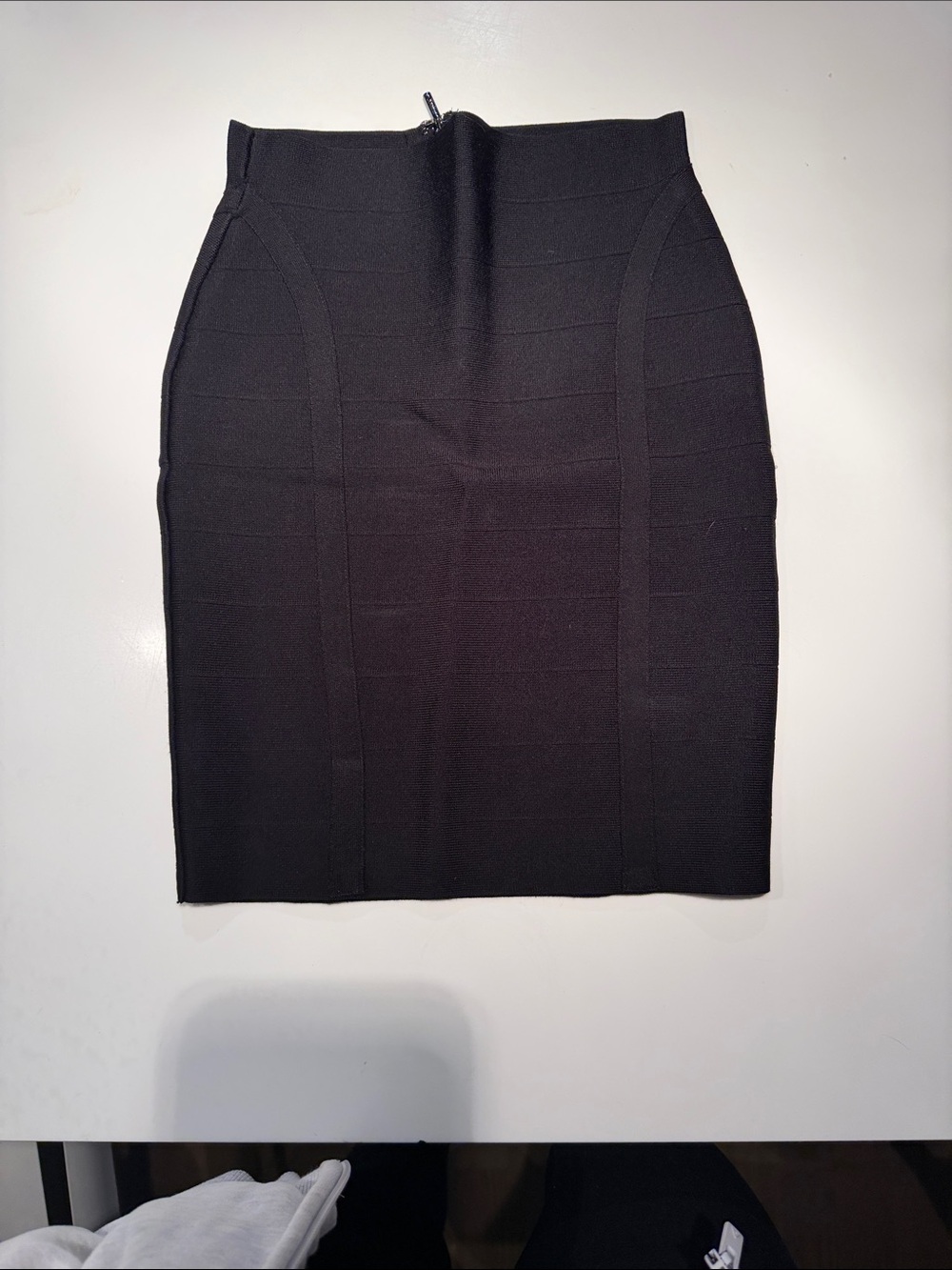 Guess Black High-Waist Bandage Pencil Skirt